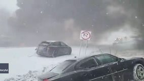 Pileup in Pennsylvania: Video shows fiery scene of massive I-81 crash during snow squall