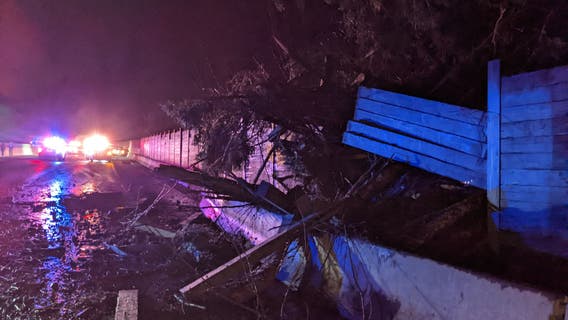 Landslide closes part of westbound Highway 18 in Auburn