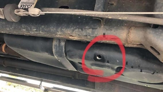 Everett Police warn of thieves drilling into gas tanks, siphoning fuel