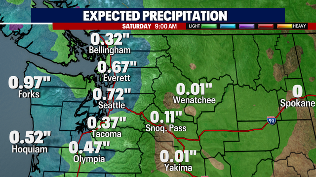 Showers, clouds, sunshine, and mountain snow this weekend