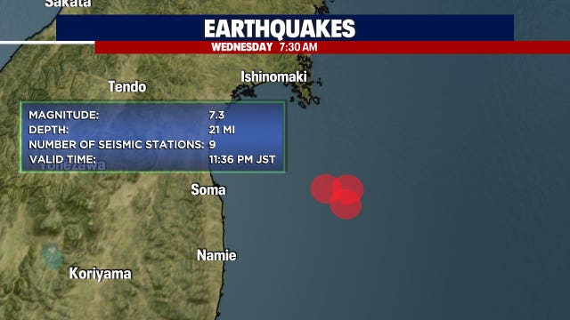 Japan earthquake: No tsunami expected for Washington