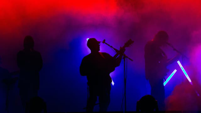 Performer Portugal. The Man recognizes the Tulalip Tribe during performance at WaMu Theater