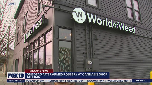 Employee killed in Tacoma pot shop robbery