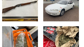 Monroe Police investigate after shotgun and drugs were found in stolen car