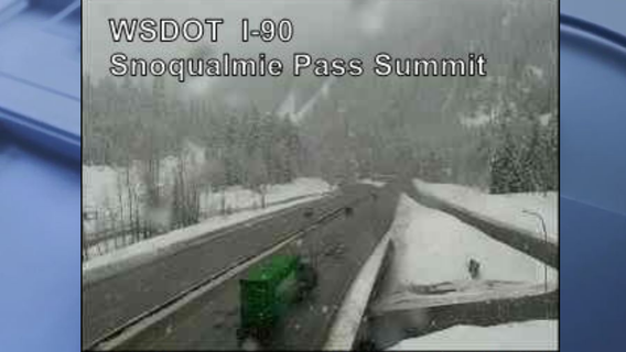 Westbound I-90 over Snoqualmie Pass reopens after avalanche control work