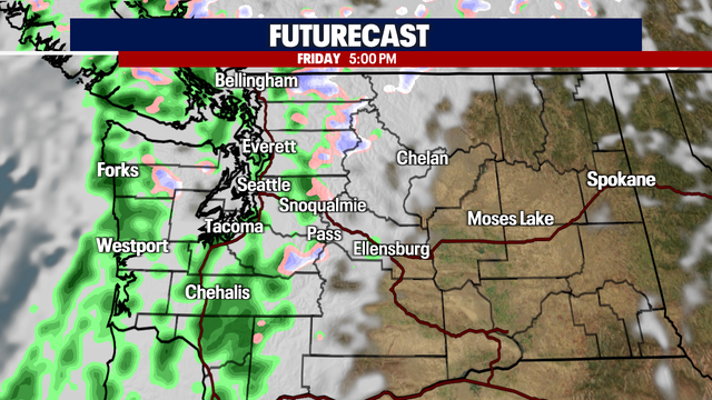 Light rain showers return for the evening commute Friday