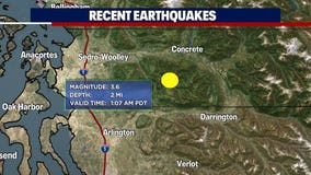 Magnitude 3.6 earthquake hits near Oso