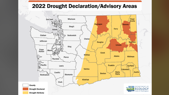 Washington keeps drought emergency status in parts of 8 counties
