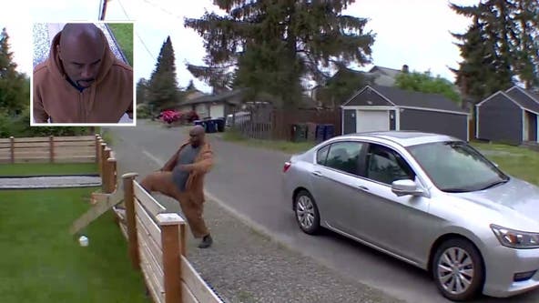 Reward offered to help police identify man terrorizing Tacoma woman, destroying her property