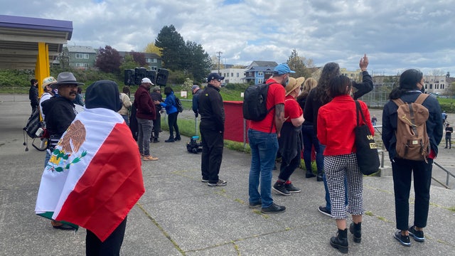 Hundreds join May Day rally, march for worker's rights