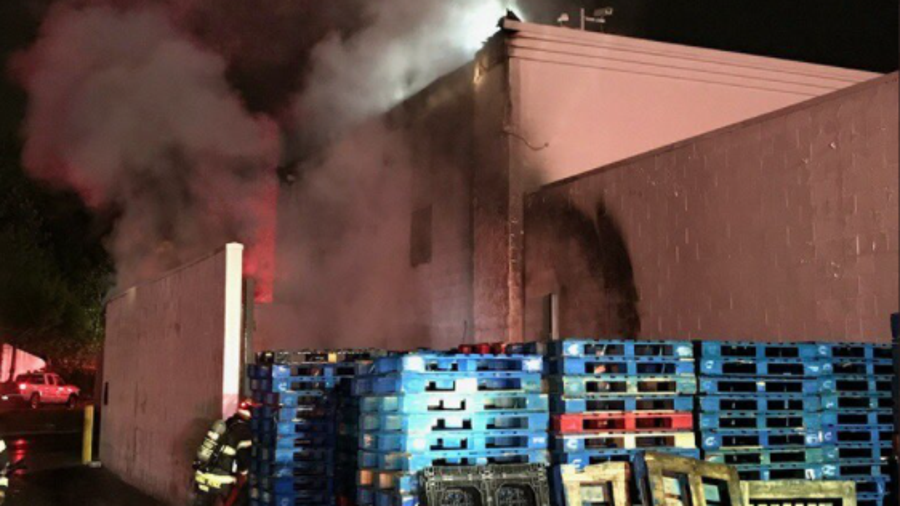 Crews knock down fire at Walmart near Puyallup
