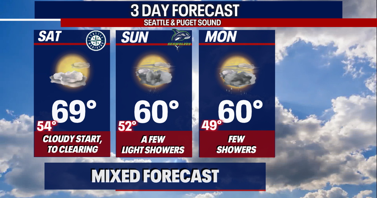 This weekend: Sunbreaks with a few light showers | FOX 13 Seattle