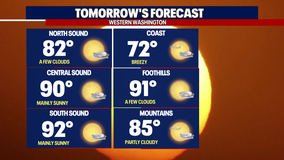 Seattle weather: Heat wave continues Monday