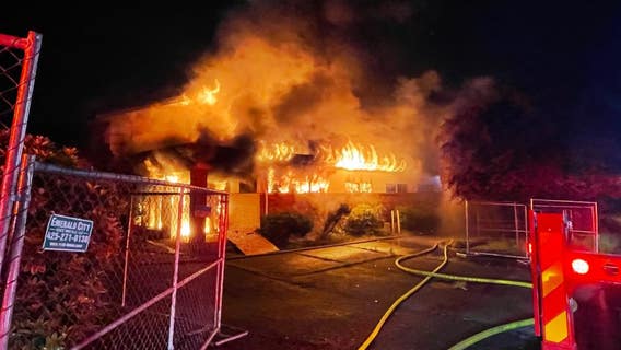 Firefighters extinguish 2-alarm fire at a former Planned Parenthood building in Kent
