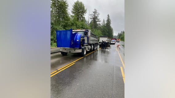 Deputies: Driver of stolen vehicle killed in Spanaway crash involving dump truck