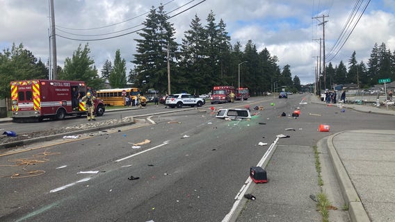 Passenger killed in crash near Bethel School District office in Spanaway