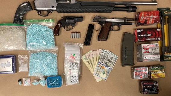 Stolen cars, guns, drugs and cash seized, 4 arrested in Everett drug bust