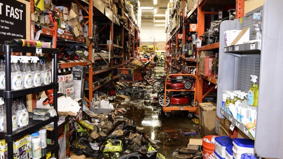 2 charged in $6-7 million Home Depot arson, theft in Spokane