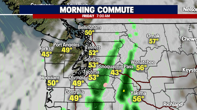 Cloudy skies, showers and cooler temperatures tomorrow