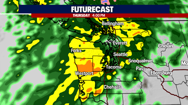 Unusual heavy June rain pounds Western Washington Thursday