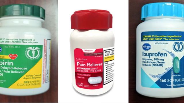 Kroger, Walgreens brand pain relievers recalled over child packaging concerns