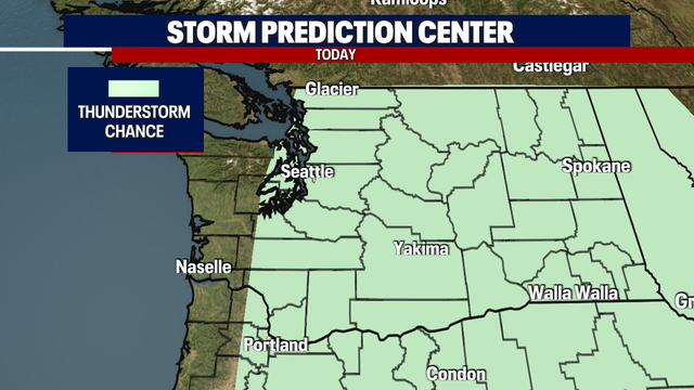 Warm with a slight chance for thunderstorms Thursday