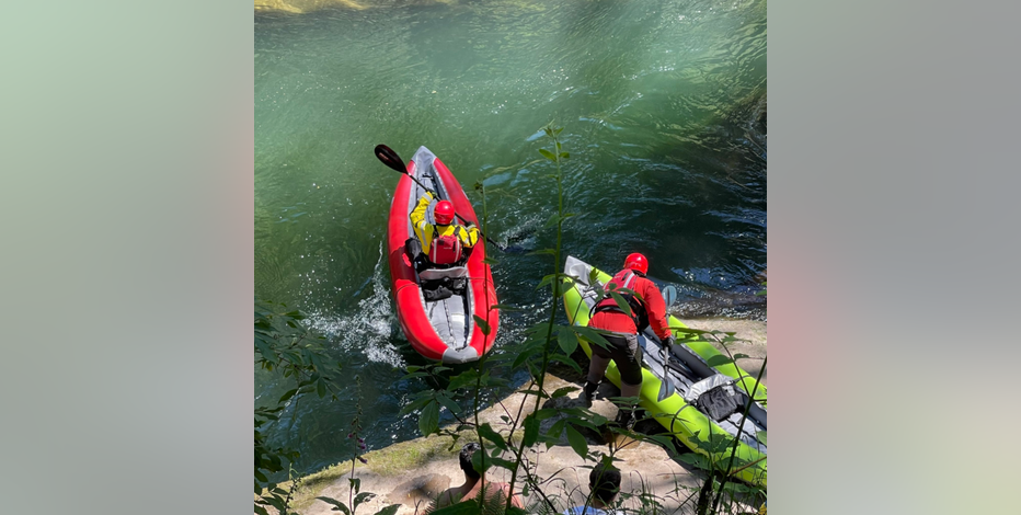 Water rescue underway for missing person at Green River Gorge