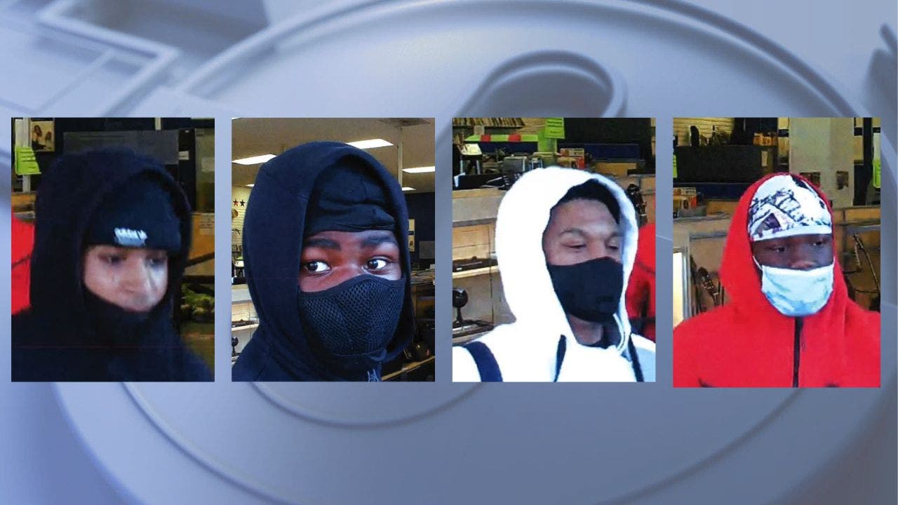 Seattle Police looking to identify 4 suspects who robbed pawn shop at gunpoint