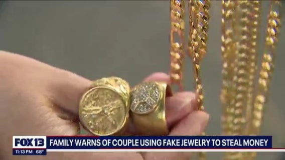 'We lost our money': Family warns of couple using fake jewelry to steal thousands of dollars