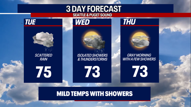 Rain through Thursday, dry by the weekend