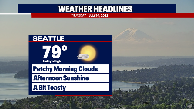 Seattle weather: Mostly dry, sunny conditions