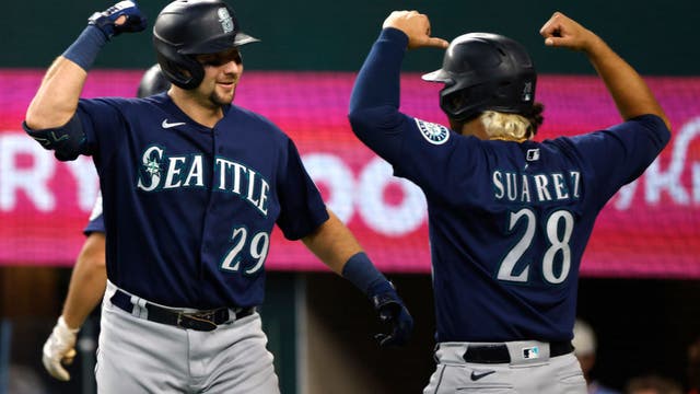 Mariners win 14th in row, Rodríguez key hit to beat Rangers