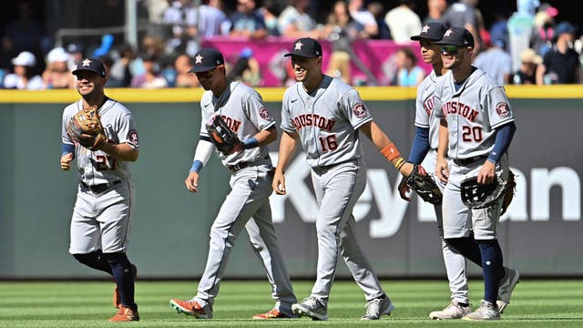 Astros start fast, batter Robbie Ray for 3-game sweep of Mariners