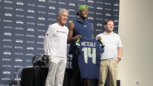 DK Metcalf on new deal with Seahawks: "I wasn't leaving. I wanted to be here."