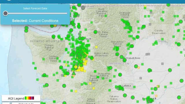 Unhealthy air quality in King, Pierce Counties this weekend