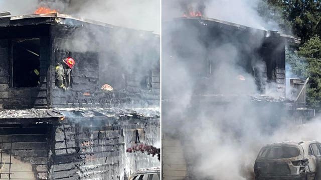 Crews put out fire at two-story building in Gig Harbor