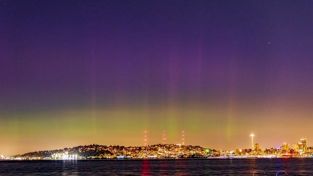 Northern lights in Seattle: Visibility possible Wednesday night