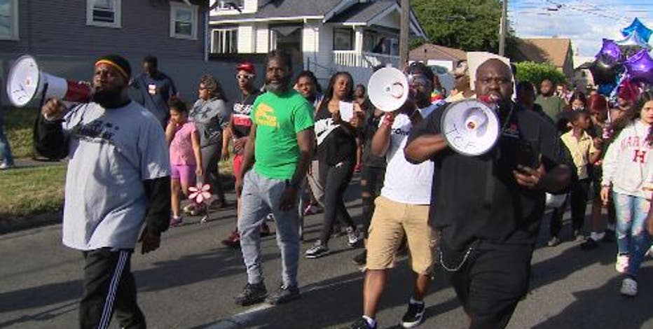 Hundreds march through Tacoma following the murder of a 14-year-old girl