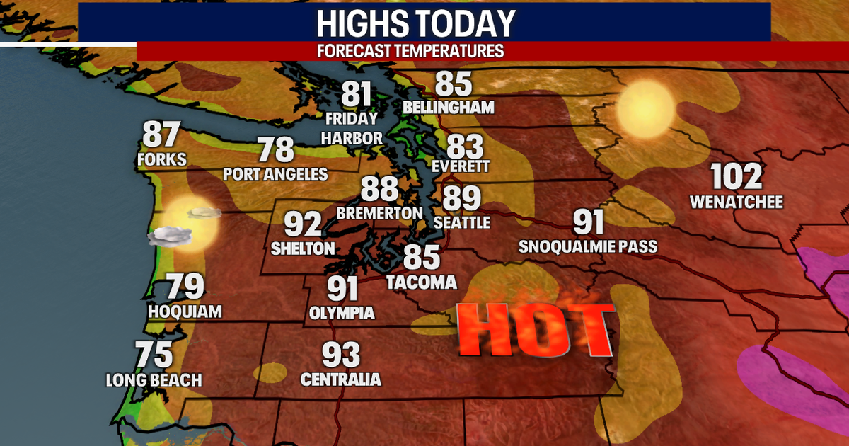 Seattle weather: Scorching temperatures into Thursday | FOX 13 Seattle