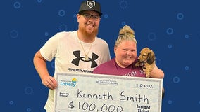 North Carolina man wins lottery while celebrating wedding anniversary