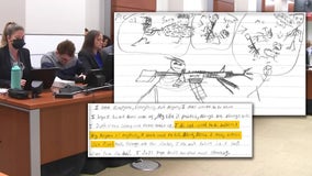 Parkland shooter Nikolas Cruz's disturbing jailhouse drawings show images of mass murder, Satanic messages