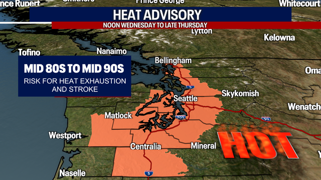 Seattle weather: Record 90-degree temps ahead