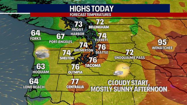 Seattle Weather: Rain showers return for the first time in two weeks