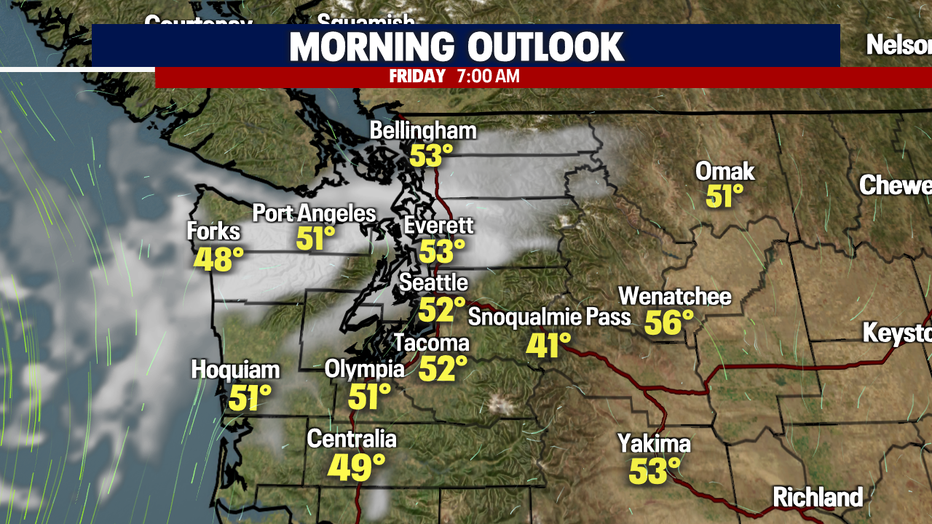 Seattle Weather: Rain Going Away And Temps Will Warm Up A Bit | FOX 13 ...