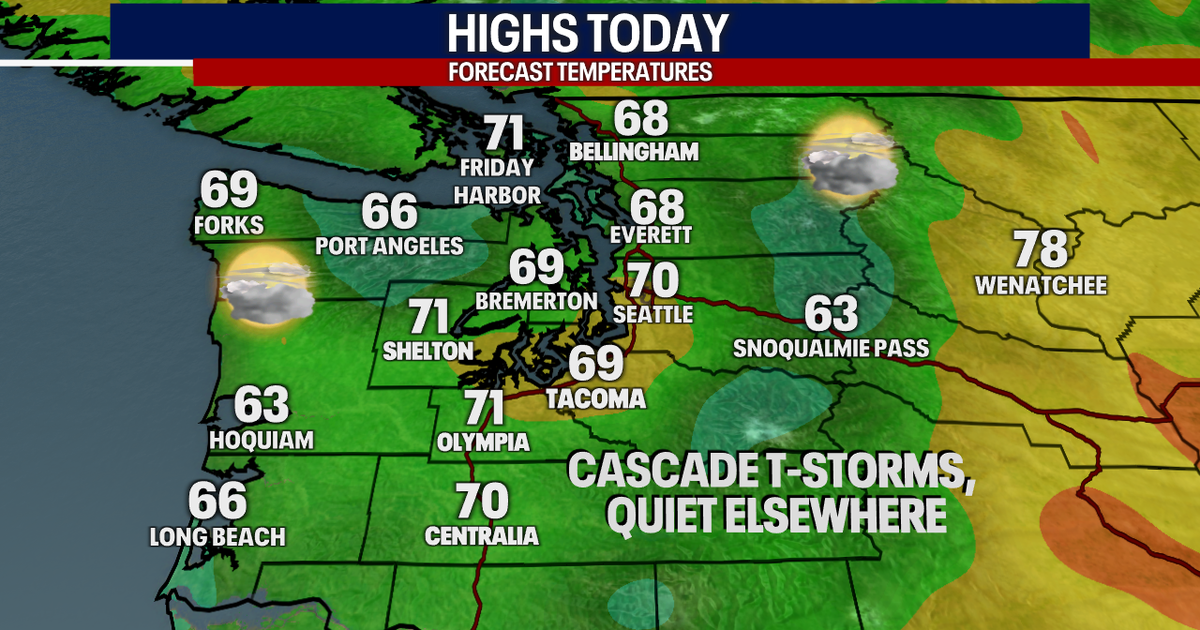 Seattle weather: Cooler, milder week ahead | FOX 13 Seattle
