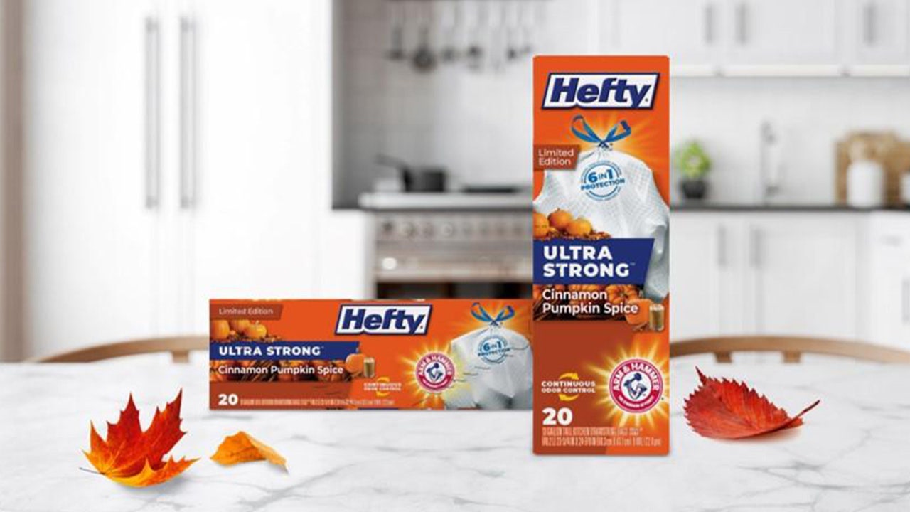 Hefty announces pumpkin spicescented garbage bags