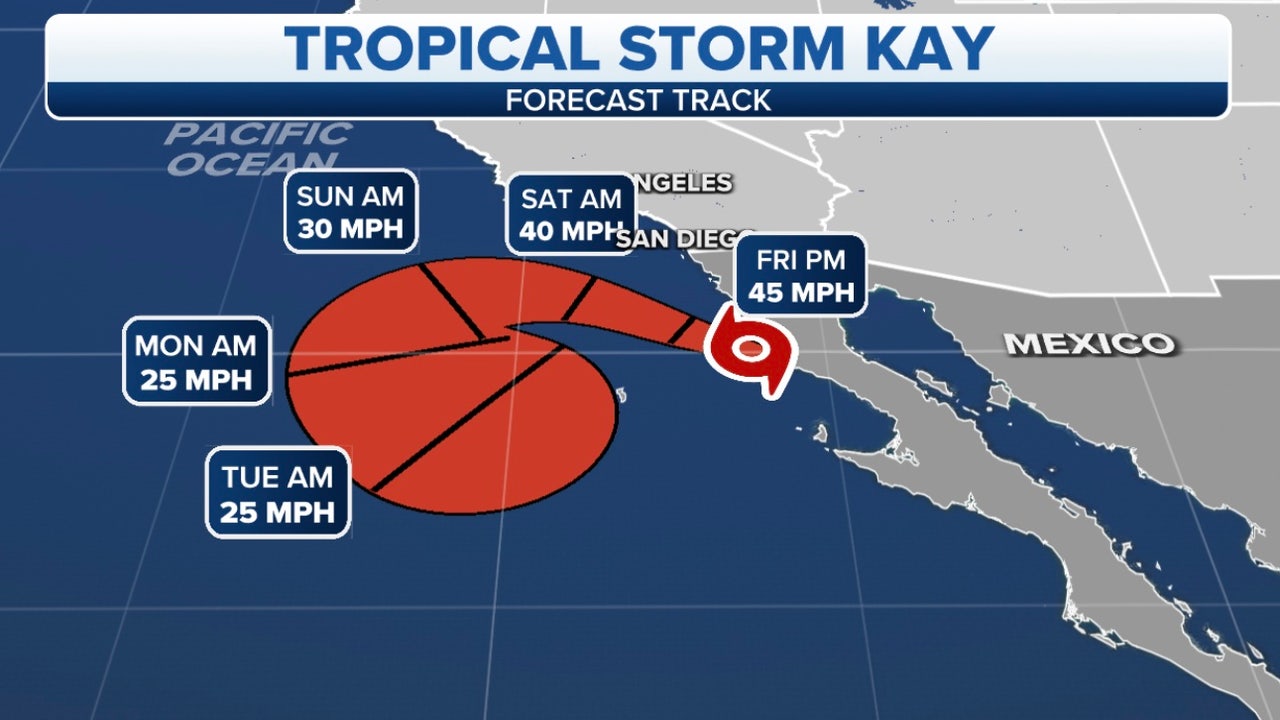 Will Tropical Storm Kay hit California? Here's how Los Angeles, San