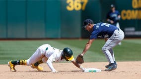 Athletics start 3-game series against the Mariners
