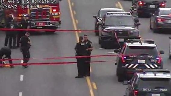 1st Ave. S reopens after person hit by vehicle, killed in SODO