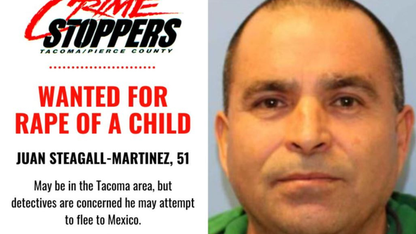 Pierce County deputies looking for suspect wanted for child rape, molestation